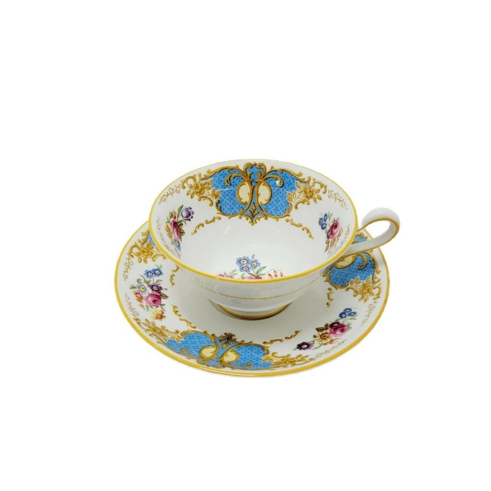 Vintage Coplands Denbigh Floral Pattern Tea Cup/ Saucer Grosvenor China England